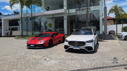 Lamborghini Huracán STO e Mercedes S63 AMG