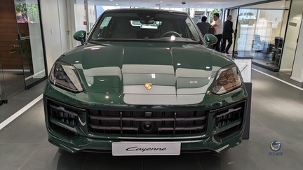 Porsche Cayenne E-hybrid - Goodwood green metallic (12)